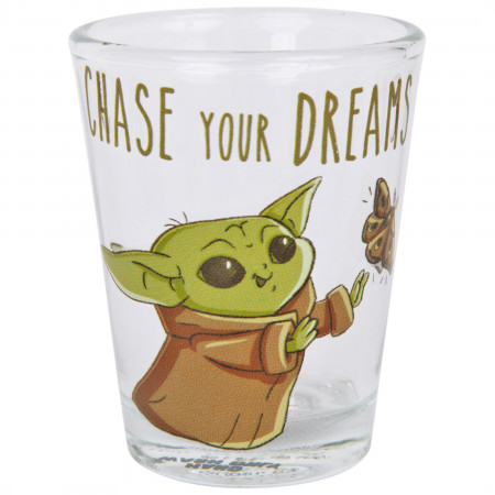 Star Wars The Mandalorian Grogu's Wisdom 4-Pack Mini Glass Set